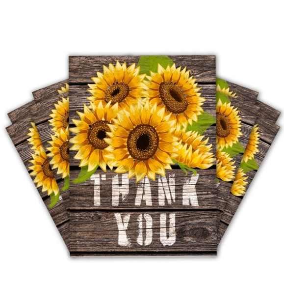 40 pc sunflower THEMED POLYMAILER Cards Stickers BUNDLE - Picture 6 of 7